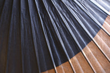 画像をギャラリービューアに読み込む, 日傘【月奴 黒×柿渋鉄】(ブルー)(継柄)