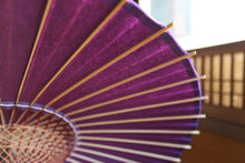 画像をギャラリービューアに読み込む, 日傘【二重張 七夕雲竜紙×紫】