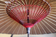 画像をギャラリービューアに読み込む, 日傘【二重張 薄墨×柿渋鉄】(軒黒) - 和傘CASA