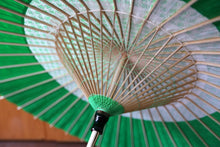 画像をギャラリービューアに読み込む, 日傘【花奴 七宝×緑】