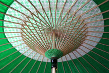 画像をギャラリービューアに読み込む, 日傘【花奴 七宝×緑】