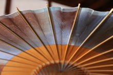 画像をギャラリービューアに読み込む, 蛇の目傘【助六 かすみ染め(ブルーブラウン)×柿渋染】 (女竹) - 和傘CASA