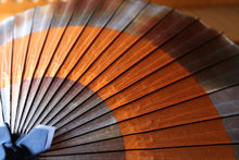 画像をギャラリービューアに読み込む, 蛇の目傘【助六 かすみ染め(ブルーブラウン)×柿渋染】 (女竹) - 和傘CASA