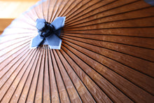 画像をギャラリービューアに読み込む, 蛇の目傘【軒奴 柿渋染(黒柿)×空色】(女竹)