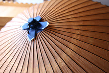 画像をギャラリービューアに読み込む, 蛇の目傘【柿渋染】(ブルー)(女竹)