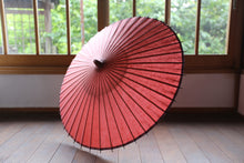 画像をギャラリービューアに読み込む, 日傘【桃色】(木柄カシュ―漆)
