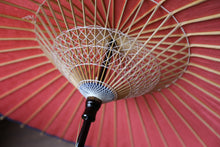 画像をギャラリービューアに読み込む, 日傘【桃色】(木柄カシュ―漆)