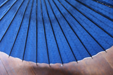 画像をギャラリービューアに読み込む, 日傘【二重張 紺×水玉(水色)】