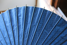 画像をギャラリービューアに読み込む, 日傘【二重張 紺×水玉(水色)】