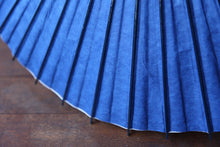 画像をギャラリービューアに読み込む, 日傘【二重張 紺×水玉(水色)】