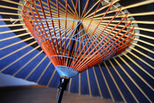 画像をギャラリービューアに読み込む, 蛇の目傘【中張 空色×紫黒】