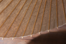 画像をギャラリービューアに読み込む, 日傘【二重張 柿渋染手漉き美濃和紙(黒柿)×透かし和紙水玉(小)】