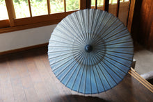 画像をギャラリービューアに読み込む, 日傘【二重張 胡粉×ぼかし染め(ブルー)】