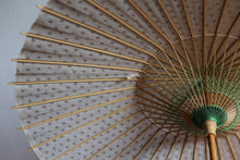 画像をギャラリービューアに読み込む, 日傘【二重張 柿渋染手漉き美濃和紙(黒柿)×透かし和紙水玉(大)】