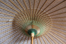 画像をギャラリービューアに読み込む, 日傘【二重張 柿渋染手漉き美濃和紙(黒柿)×透かし和紙水玉(大)】