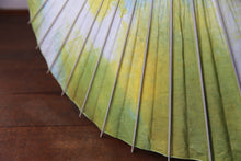 画像をギャラリービューアに読み込む, 日傘【二重張 ムラ染 ライム×白】