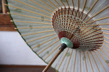 画像をギャラリービューアに読み込む, 日傘【二重張 緑×藍の葉】