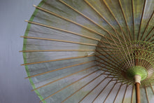 画像をギャラリービューアに読み込む, 日傘【二重張 ムラ染 ライム×白】