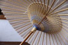 Cargar imagen en el visor de la galería, 日傘【二重張 柿渋染手漉き美濃和紙(原液)×透かし和紙水玉(小)】 - 和傘CASA