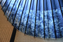 画像をギャラリービューアに読み込む, 蛇の目傘【助六 ギャラクシー×藍(赤骨)】(女竹) - 和傘CASA