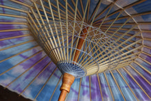 画像をギャラリービューアに読み込む, 日傘【二重張 紺×折染(ブルー系)】