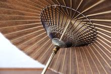 画像をギャラリービューアに読み込む, 日傘【柿渋染(黒柿)】(女竹) - 和傘CASA