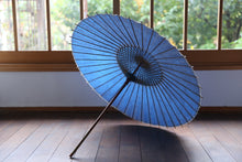 画像をギャラリービューアに読み込む, 日傘【二重張 青×ひし形】