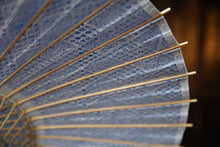 画像をギャラリービューアに読み込む, 日傘【二重張 青×ひし形】