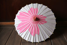 画像をギャラリービューアに読み込む, まめ和傘【切継ぎ 桜(グレー×ピンク)】 - 和傘CASA