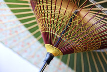 画像をギャラリービューアに読み込む, 蛇の目傘【月奴 鶯×小花】