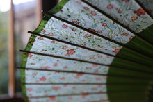 画像をギャラリービューアに読み込む, 蛇の目傘【月奴 鶯×小花】