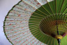 画像をギャラリービューアに読み込む, 蛇の目傘【月奴 鶯×小花】