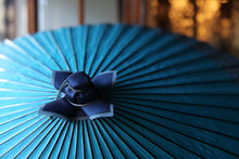 画像をギャラリービューアに読み込む, 蛇の目傘【月奴 ターコイズ×角丸四角】