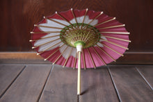 画像をギャラリービューアに読み込む, まめ和傘【切継ぎ 桜(ピンク×白)】 - 和傘CASA