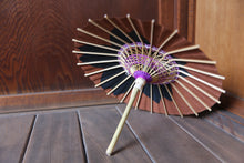 画像をギャラリービューアに読み込む, まめ和傘【切継ぎ 桜(茶×黒)】 - 和傘CASA