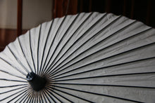 画像をギャラリービューアに読み込む, 日傘【二重張 白×水色(軒中置折染)】