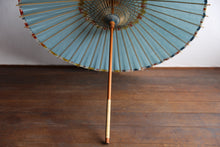 画像をギャラリービューアに読み込む, 日傘【二重張 白×水色(軒中置折染)】
