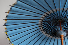 画像をギャラリービューアに読み込む, 日傘【水色(軒折染/黒骨)】