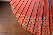 画像をギャラリービューアに読み込む, 小蛇の目傘【月奴 橙×花柄】