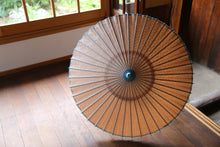 画像をギャラリービューアに読み込む, 日傘【二重張 透かし文様「麻の葉」×柿渋】(水色)