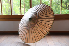 画像をギャラリービューアに読み込む, 日傘【二重張 透かし文様「麻の葉」×柿渋】(グリーン)