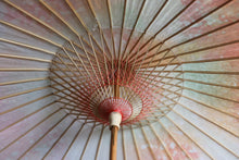 画像をギャラリービューアに読み込む, 日傘【二重張 かすみ染め オレンジグリーン×白】 - 和傘CASA