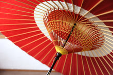 画像をギャラリービューアに読み込む, 蛇の目傘【中張 赤×白】