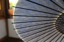 画像をギャラリービューアに読み込む, 日傘【二重張 紺×透かし文様「花菱」(黒骨)】