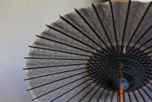 画像をギャラリービューアに読み込む, 日傘【二重張 紺×透かし文様「花菱」(黒骨)】