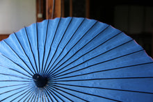 画像をギャラリービューアに読み込む, 日傘【水色(軒ピンク/黒骨)】