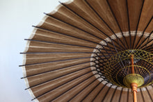 画像をギャラリービューアに読み込む, 日傘【柿渋染(黒骨)】 (イエロー)