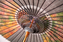 画像をギャラリービューアに読み込む, 日傘【二重張 紫×もみ紙×カーキ】