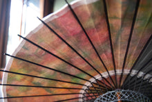 画像をギャラリービューアに読み込む, 日傘【二重張 紫×もみ紙×カーキ】