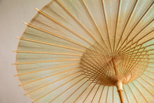 画像をギャラリービューアに読み込む, 日傘【二重張 かすみ染め オレンジグリーン×白】